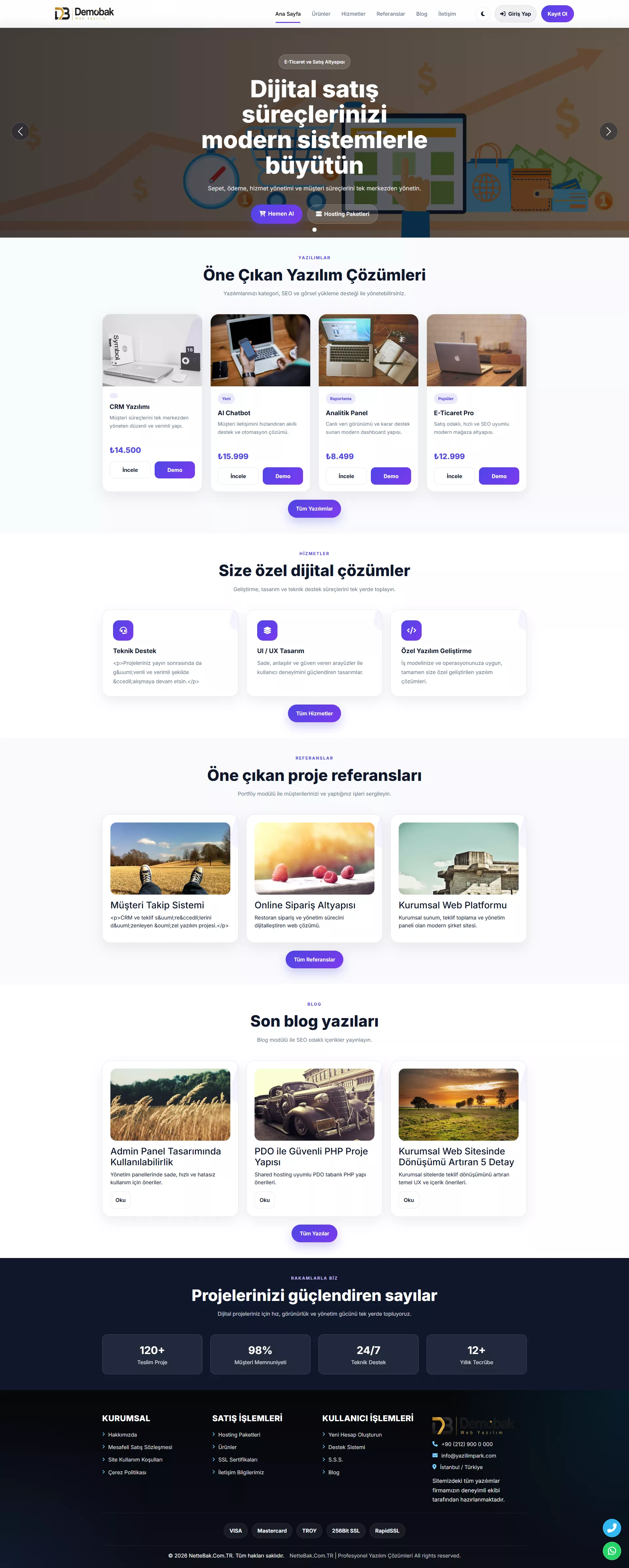 Web Yazılım Satış Scripti Php ( Ücretsiz )