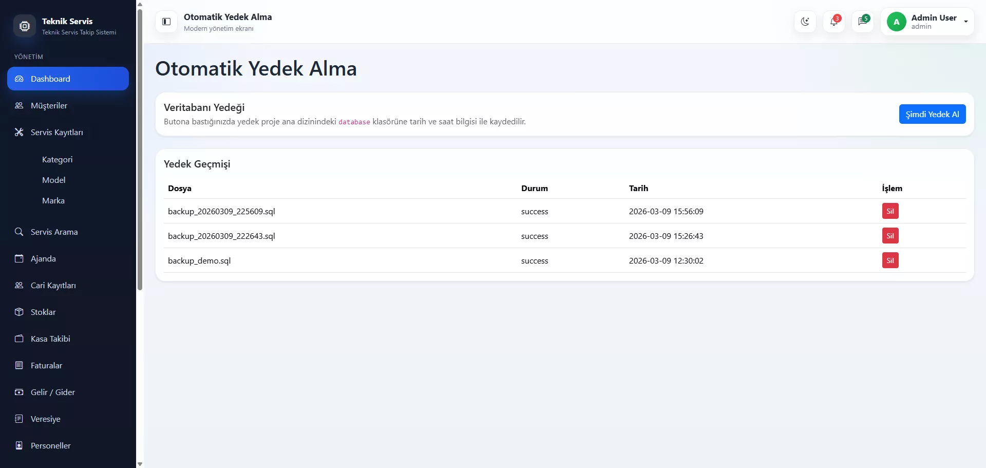  Teknik Servis Yazılım Scripti PHP ( Ücretsiz ) - Görsel 8