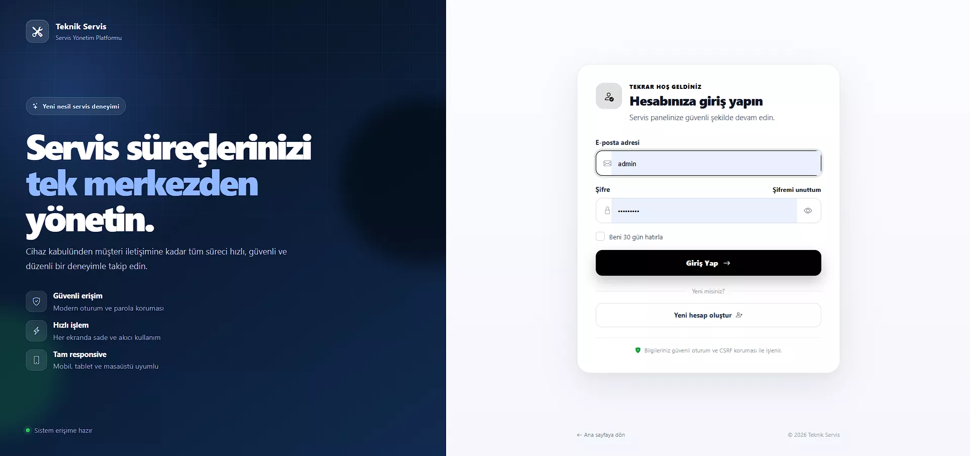  Teknik Servis Yazılım Scripti PHP ( Ücretsiz ) - Görsel 10